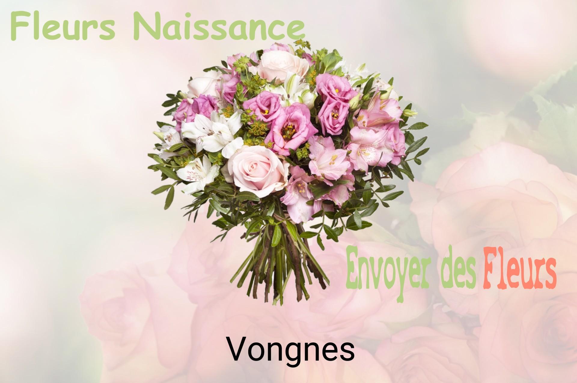 Bouquet de fleurs de naissance livré à Vongnes